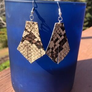 Faux Leather Earrings​